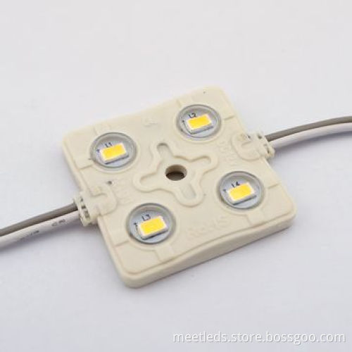4pcs SMD5730 Cree Waterproof IP65 Square LED Injection Module Lights with 3-year Warranty